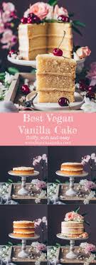 Combine the flour, baking soda and baking powder, add to the creamed mixture . Vanilla Cake With Buttercream Vegan Recipe Food Photography Www Biancazapatka Com Vegan Vanilla Cake Vanilla Cake Recipe Wedding Cake Vanilla