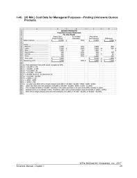 Cost per cleaning $7,250 $6,200 $5,500 $5,000 $4,625. Test Bank Fundamentals Of Cost Accounting 5th Editor