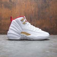 Air Jordan 12 Retro Gs Fiba 2019 Gs White Red Gold 153265 107 In 2020 Air Jordans Jordans Air Jordan 12 Retro