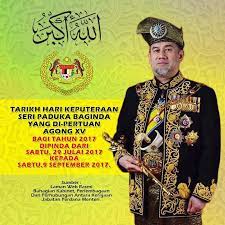 Hari keputeraan agong pada 9 september. Facebook