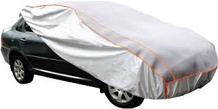 A gas station awning, bridge or covered parking. Hp Autozubehor 18268 Medium Hail Protection Car Cover L X W X H 430 X 165 X 120 Cm Conrad Com