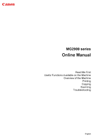 I've tried unhooking the printer, rebooting, unhooking from the power source. Canon Mg2900 Series Online Manual Pdf Download Manualslib