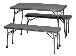 All folding table sets can be shipped to you at home. Coleman Folding Table And Bench 3 Piece Set