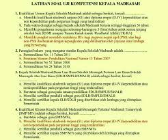 Latihan soal uji kompetensi kepala madrasah. Contoh Soal Asesmen Kompetensi Kepala Akk Madrasah Ka Mts Al Fatah Suradadi