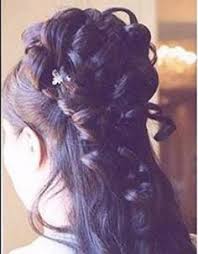 This is one of the sophisticated half up and half down wedding hairstyles. Pin By Excursionist On Wedding Wear Hair Bride Hairstyles Bridesmaid Hair African Hairstyles