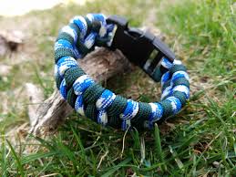 Thin blue line bracelet click here to learn how to add a 3rd color to the cobra weave! Fishtail Knot Paracord Survival Bracelet Free Shipping Etsy