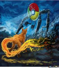 Firefox Meme Google Search Browser Wars Artwork Painting