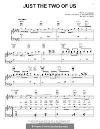 This is the chords of just the two of us by adikara fardy on piano, ukulele, guitar and keyboard. Just The Two Of Us Grover Washington Jr With Bill Withers By B Withers R Macdonald W Salter On Musicaneo