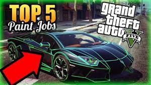 Top 5 Best Rare Paint Jobs In Gta 5 Matte Pearlescent Combo - Youtube