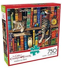 Puzzles showing a clock are not instock. Buffalo Games Charles Wysocki Frederick The Literate Puzzle De 750 Piezas Multicolor 60 Cm De Largo X 45 Cm De Ancho Amazon Com Mx Belleza