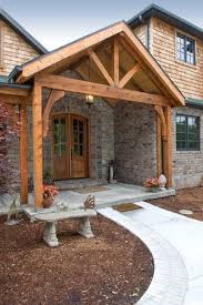 Roof rafters to ridge valley or hip rafters; Porchhome Exposed Beam Front Porch