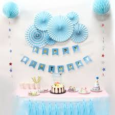 Simple Birthday Decoration At Home Diy Find More Party Diy Decorations Information About Blue Birthday Party Paper Deco Birthday Decorations Kids Simple Birthday Decorations Diy Birthday Decorations