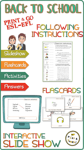Esl Efl Ell Classroom Language Following Instructions Intermediate Classroom Language Classroom Instruction Primary Lessons