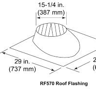 Standard Pitch Roof Flange For SL11 Series Fireplace Vent Pipe | Fine's Gas