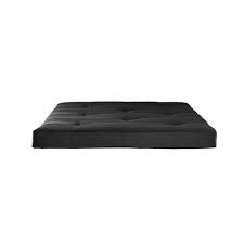 This incredible futon acts as a piece of comfortable seating furniture and a foldable bed in one, making a great addition to your home! Dhp Caden 6 Inch Full Size Polyester Filled Futon Mattress Black Walmart Com Walmart Com