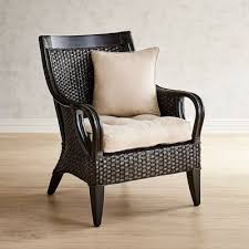 Temani Black Wicker Chair Furniture Wicker Dining Chairs Black Lounge Chair