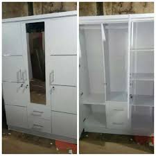 P 155 x l 55 x t 210 C31 Lemari Pakaian 3pintu Tarik Minimalis Bayar Ditempat Perlengkapan Rumah 814929077