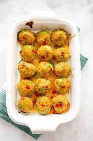 Easy Thai Baked Chicken Meatballs Recipe Chicken Meatballs Easy Cooking Recipes Baked Chicken Meatballs