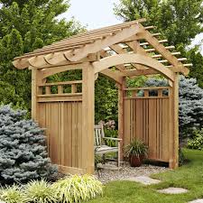 Arching Garden Arbor Woodworking Plan From Wood Magazine Backyard Structures Pergola Garden Pergola Patio