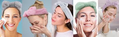 Amazon.com : Ondder Spa Fuzzy Terry Cloth Skincare Headbands