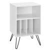 While the cubbies will hold 20 lbs. Concord Turntable Stand White Novogratz Target
