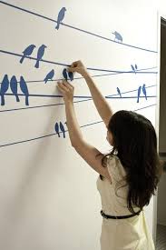 Birds On A Wire Wall Art Bird Wall Decal Bird Wall Decals Contemporary Wall Decals Wall Decals