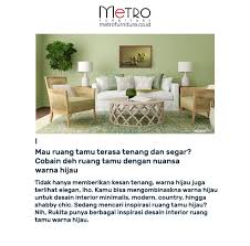 Maybe you would like to learn more about one of these? Metro Furniture Penggunaan Warna Hijau Pada Desain Ruang ÙÙŠØ³Ø¨ÙˆÙƒ