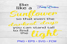 Download Be Like A Sunflower Graphic By Family Creations Creative Fabrica PSD Mockup Templates