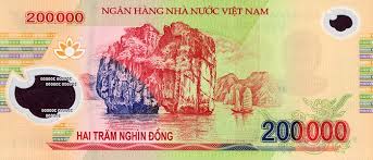 Vietnamese dong for malaysian ringgit. Vietnam S 200 000 Dong Note