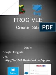 Panduan asas log in ke 1bestarinet vle frog. Frog Vle Create Site