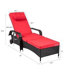 Ideal for the patio, poolside, garden, and more, this set is the perfect essential for a relaxing day outside with a friend or loved one Patio Outdoor Chaise Lounge Chair 1 Black Adjustable Pe Wicker Chaise Lounge Chair With Removable Cushion Patio Furniture Accessories Patio Lawn Garden Lparsa Com