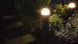 Solar lantern hanging light led candle yard outdoor patio garden lamp for patio landscape yard with warm white flameless candles. How To Choose Garden Lights Bunnings Australia