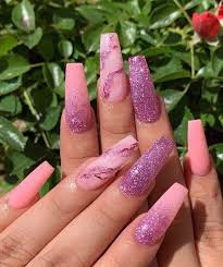 Check out our pink acrylic nails selection for the very best in unique or custom, handmade pieces from our craft supplies & tools shops. Super Cute Nail Art Ideas You Should Try Now Pink Nails Summer Acrylic Nails Pink Glitter Nails