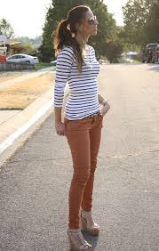 Black And White Striped Top With Jeans Stylish Beauty Fashion Clothes Outfits