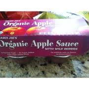 organic apple sauce with wild berries