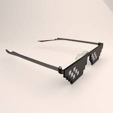 You have come to the right place! 8 Bit Pixel Thug Life Glasses 3d Model 12 Fbx Stl Obj Blend 3ds Free3d