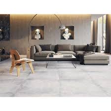 Fliesen Betonoptik Bodenfliese Kingston Hellgrau 80x80cm Rektifiziert Bodenfliesen Haus Deko Wohnen