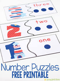 Free puzzle worksheets for kindergarten. Number Recognition Puzzles Free Printables