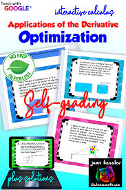 Calculus Optimization Calculus Digital Activities Ap Calculus