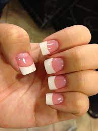 Simple But Cute French Tip Acrylic Nails White Tip Acrylic Nails White Tip Nails