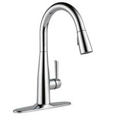 Whether your kitchen aesthetic calls for chrome, stainless steel or matte black, the delta brand offers the single handle kitchen faucets you want. Delta 9113 Dst Essa Pull Down Sprayer Kitchen Faucet For Sale Online Ebay