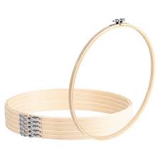 This is another simple yet festive way to decorate your front. Embroidery Hoop 6 Piece Large Cross Stitch Hoop 11 6 Inch Adjustable Bamboo Circle For Sewing Quilting Needlework Diy Craft Target