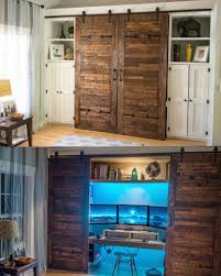 Hidden Pc Gaming Battlestation Via Reddit User Beaulook Game Room Furniture Game Room Game Room Decor