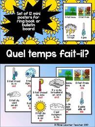 La gare de nancy donc. Quel Temps Fait Il French Weather Mini Posters By Mme Leacher Teacher
