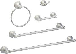 These are accessories that are specifically designed to match each other, and they are made by some of the best names in the business. Amazon Com Amazon Basics Ab Br817 Sn Bathroom Hardware Set 5 Piece Satin Nickel Home Improvement