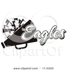 Black And White Silhouette Black And White Eagle Clipart Clipart Black And White Eagles Cheerleader Design Royalty Free Vector Illustration By Jo Free Vector Illustration Eagles Cheerleaders Clipart Black And White