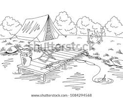 The advantage of transparent image is that it can be used efficiently. C Camping Forest Summer Travel Icon Black And White Camping Clipart Stunning Free Transparent Png Clipart Images Free Download