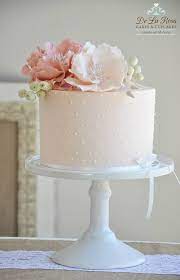 Peach Floral Cake Baby Shower Cakes Girl Girl Cakes Floral Cake