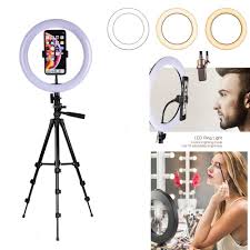 10inch 26 Cm Usb Ring Light Led Selfie Ring Lamp With Selfie Stick Tripod Smartphone Studio Circle Light Video Live Phone Holder Selfie Ring Light Led Ring Light Led Selfie Ring Light