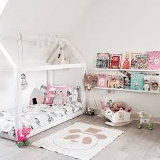 Beds designed in the shape of a house is a growing (and adorable) trend in kids spaces. Delia In A Nutshell Montessori Floor Beds For Your Toddler Delia In A Nutshell